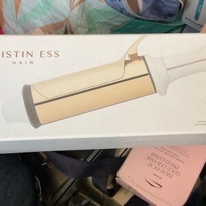 Kristin Ess Gold Curling Iron - White Handle